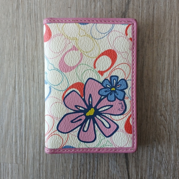 Coach Handbags - Coach slim card wallet pink